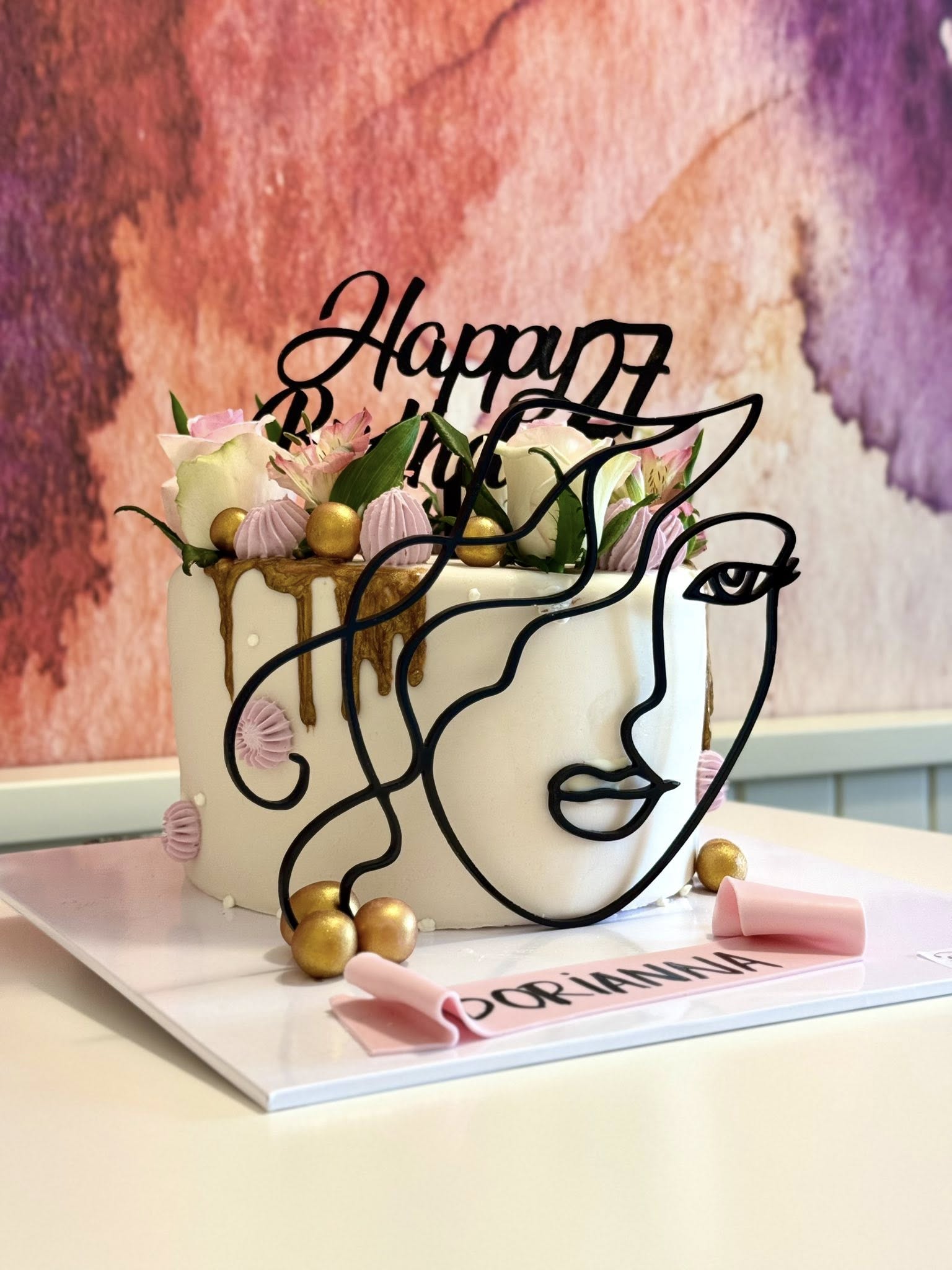 Torta di compleanno artistica